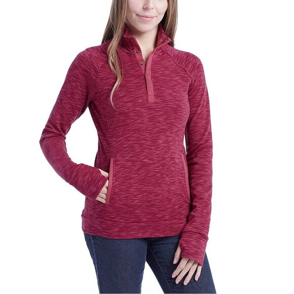 Avalanche Pink Button Down Long‎ Sleeve Top - Picture 1 of 5